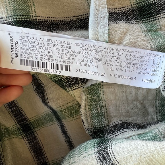 Zara: Plaid Shacket: Size XS - Picture 8 of 10